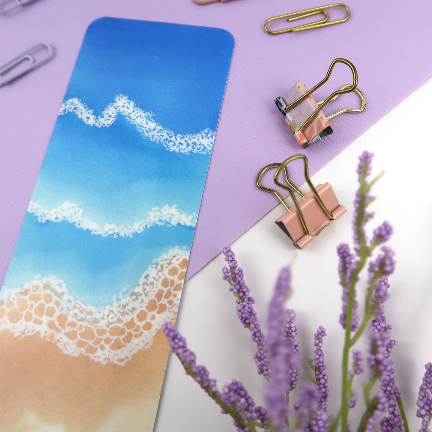 Beach Foam Bookmark