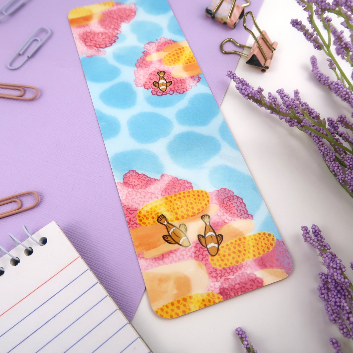 Coral Reef Beachy Bookmark