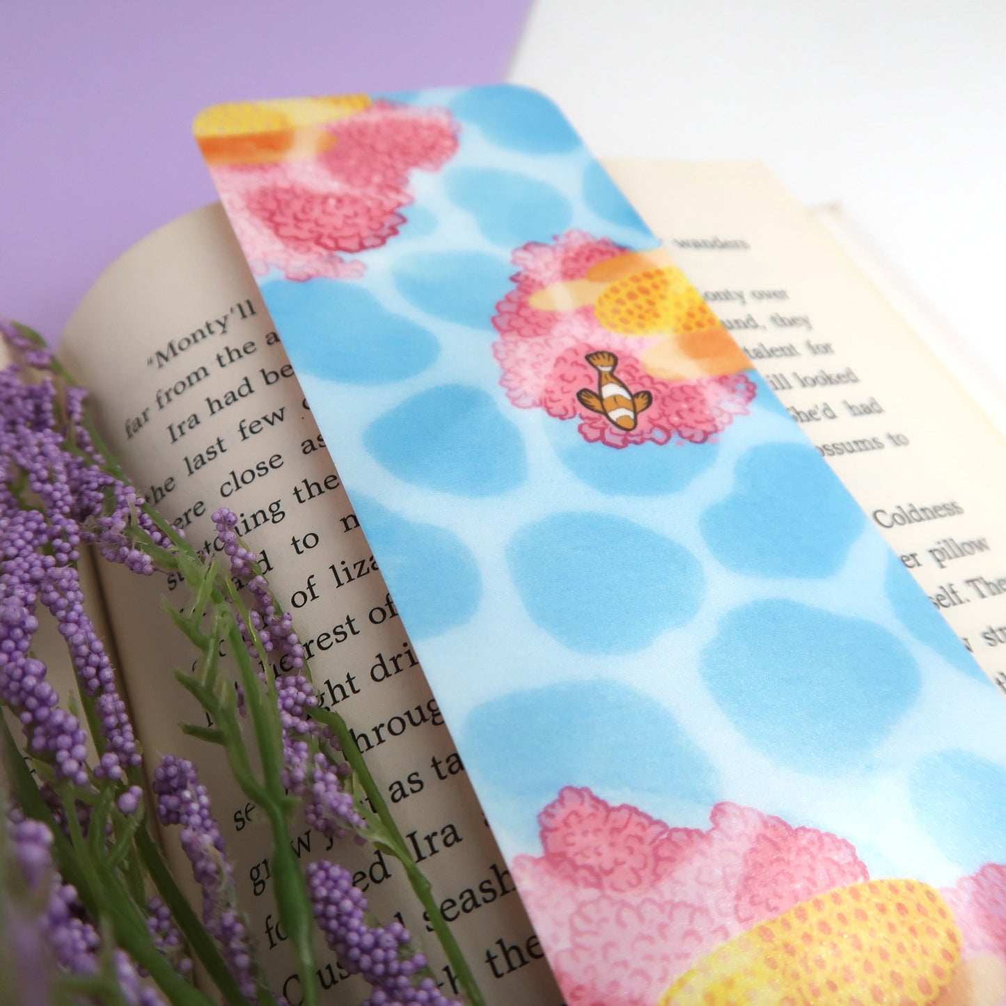 Coral Reef Beachy Bookmark