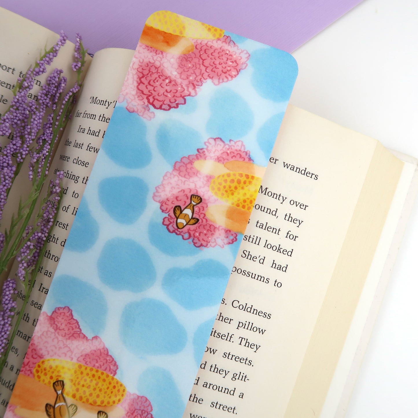 Coral Reef Beachy Bookmark