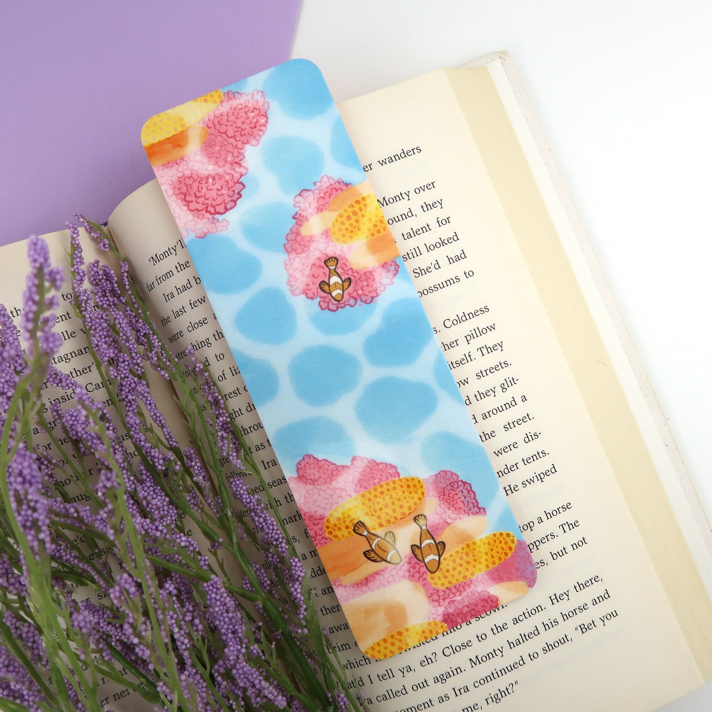 Coral Reef Beachy Bookmark