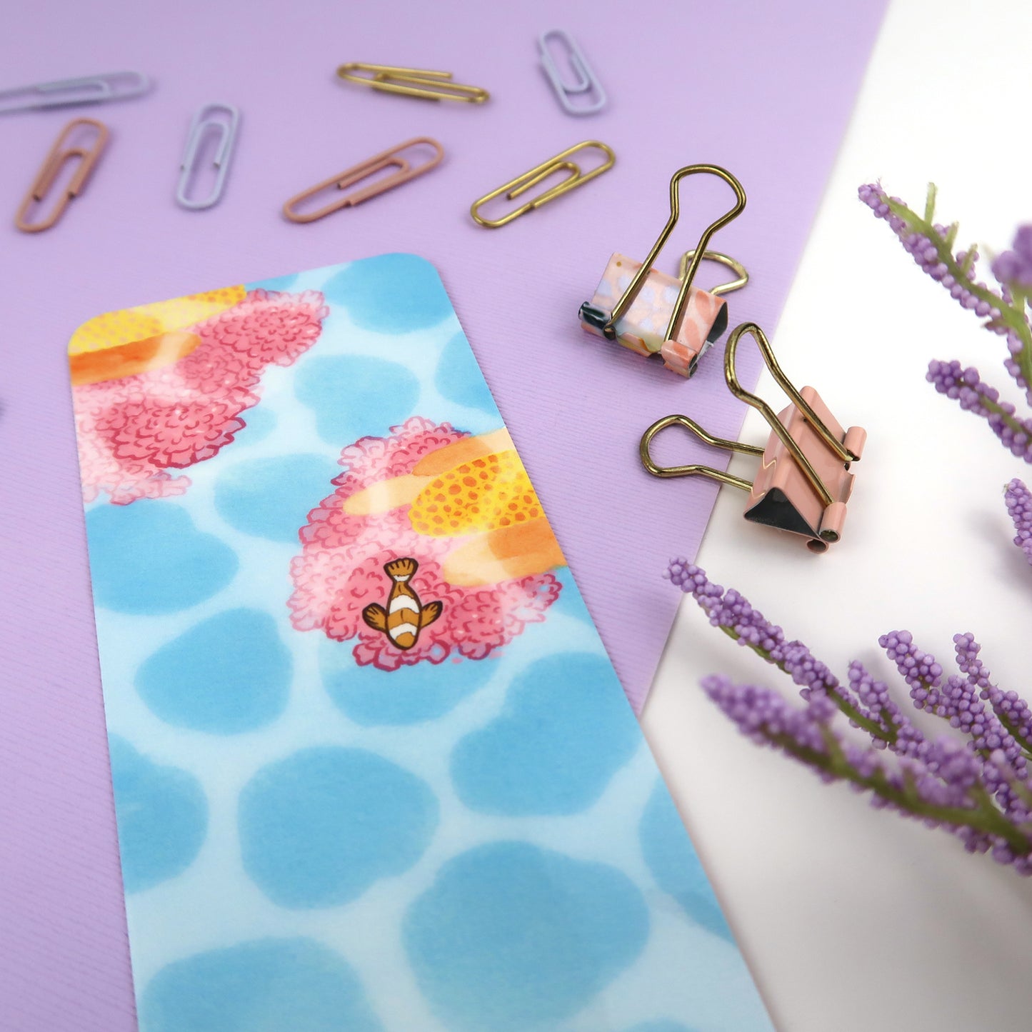 Coral Reef Beachy Bookmark