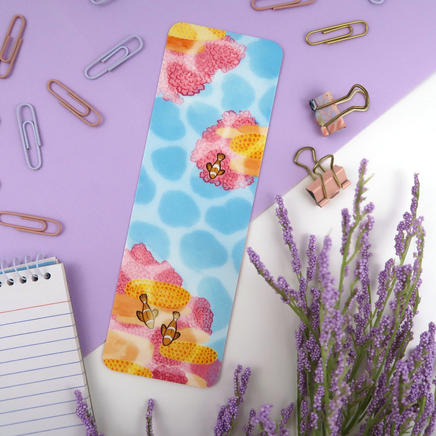 Coral Reef Beachy Bookmark