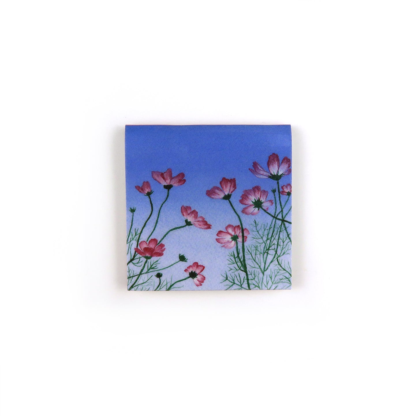 Pink Cosmos at Sunset - Magnetic Bookmark