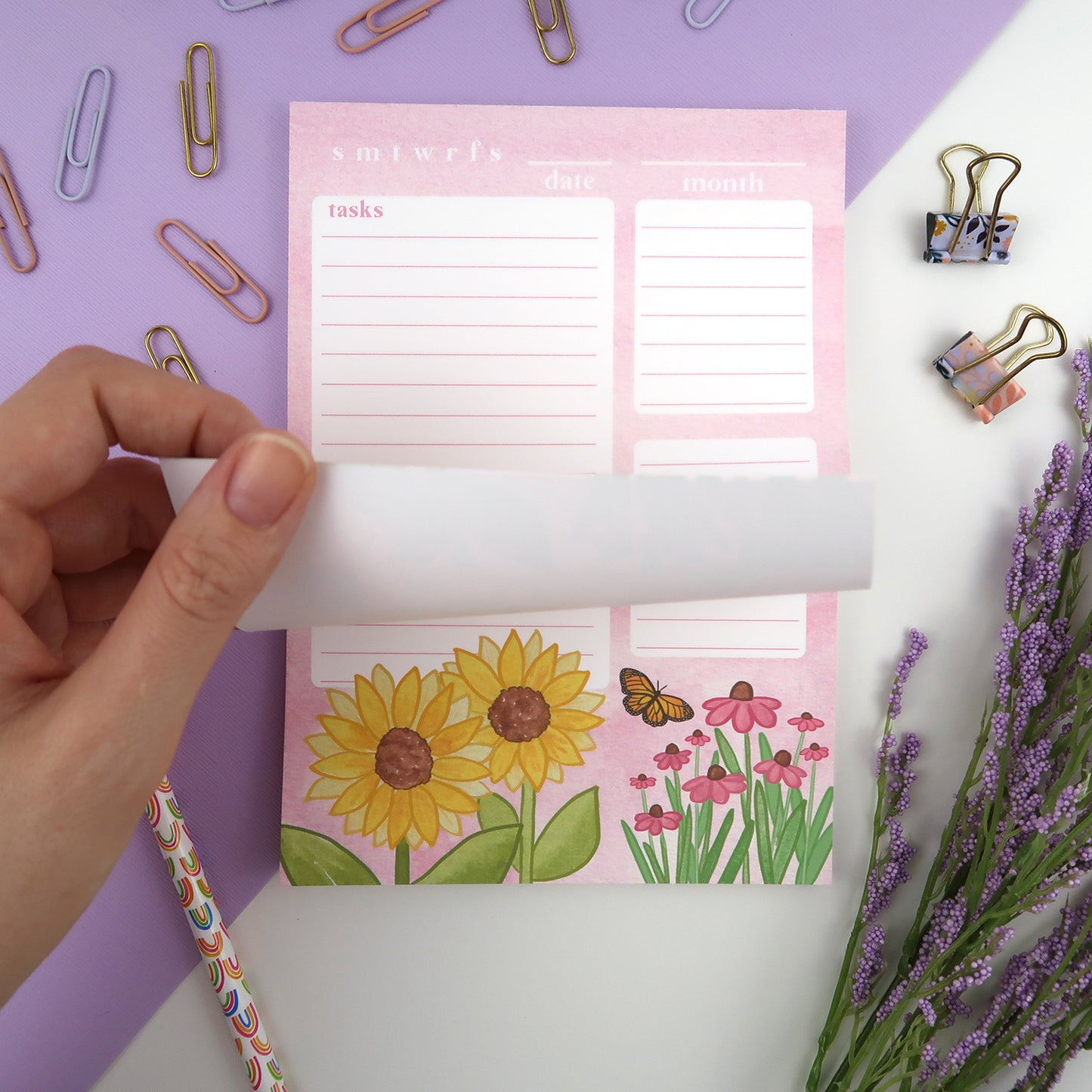 Fall Flowers Daily Planner - Stationery