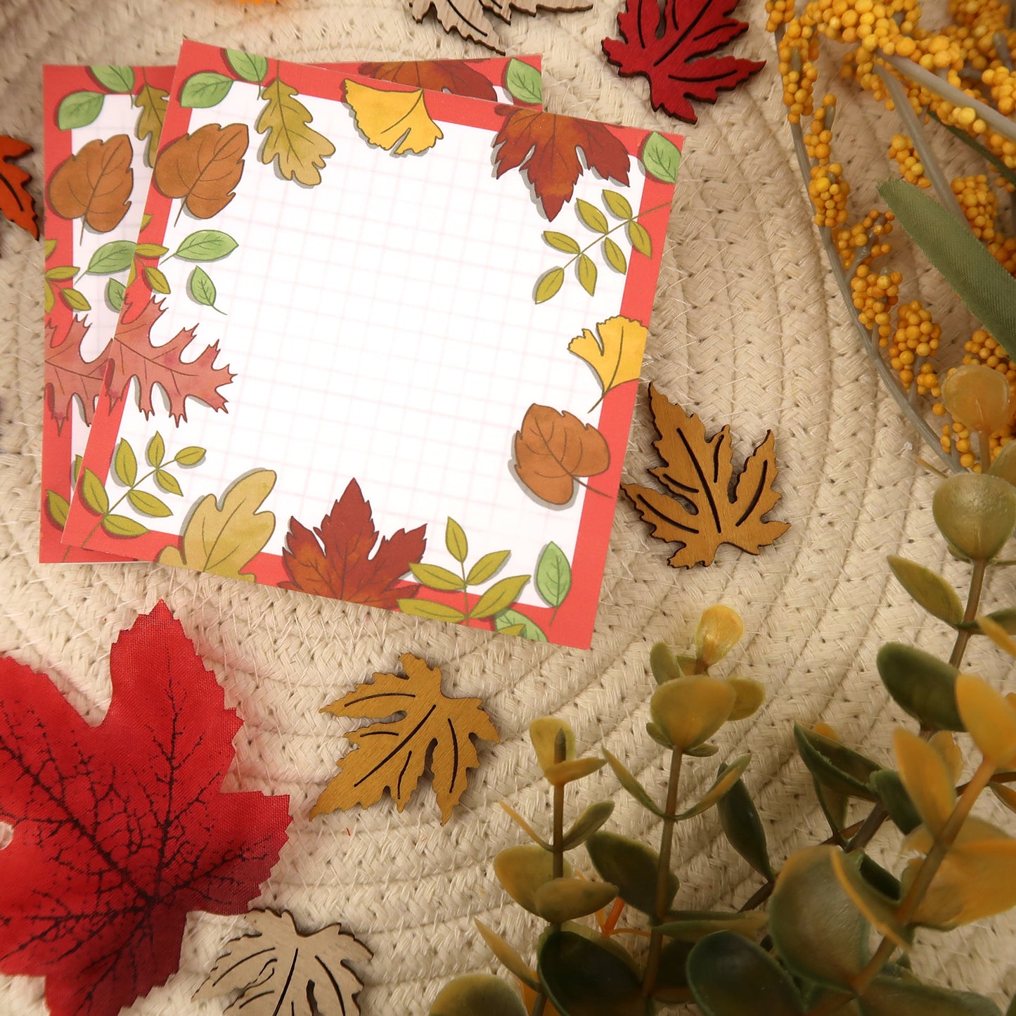 Fall Leaves Notepad - Stationery