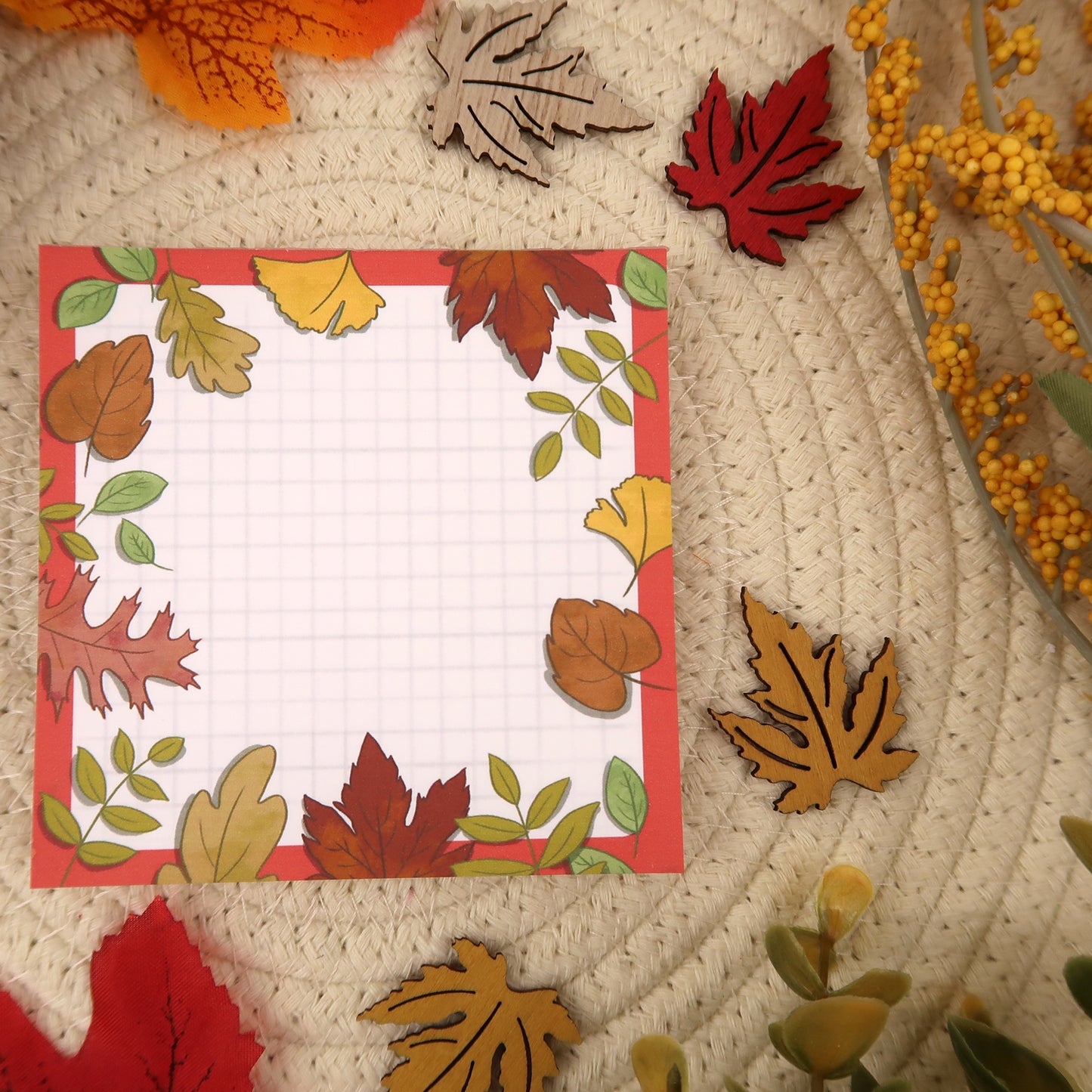 Fall Leaves Notepad - Stationery