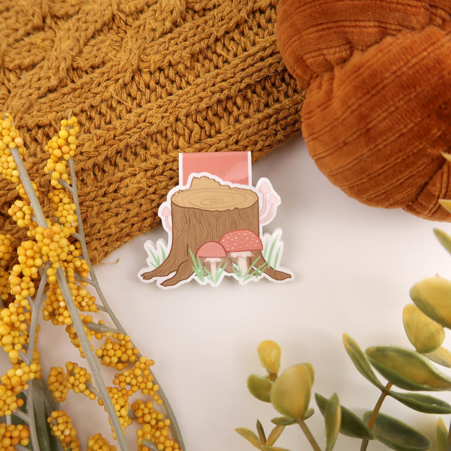 Mushroom Stump - Magnetic Bookmark