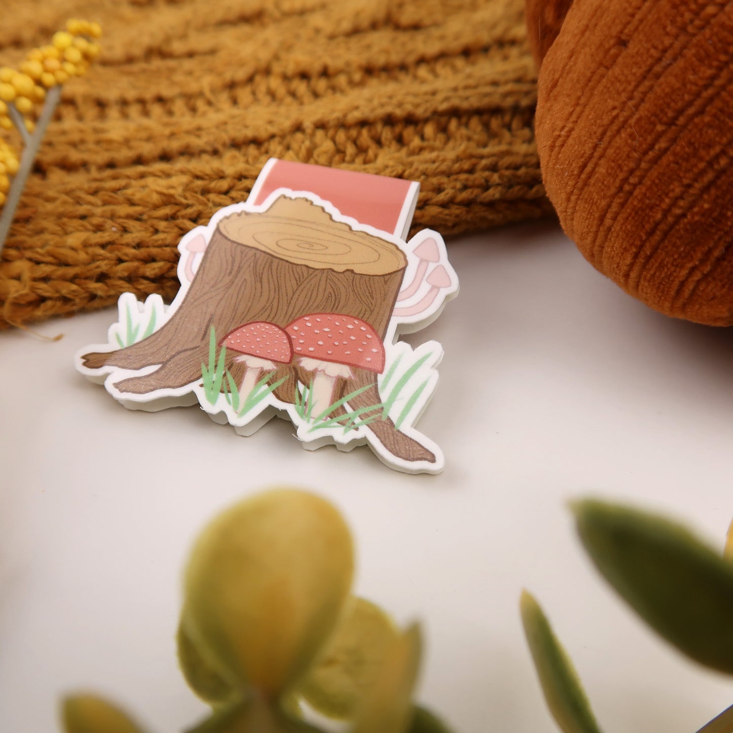 Mushroom Stump - Magnetic Bookmark