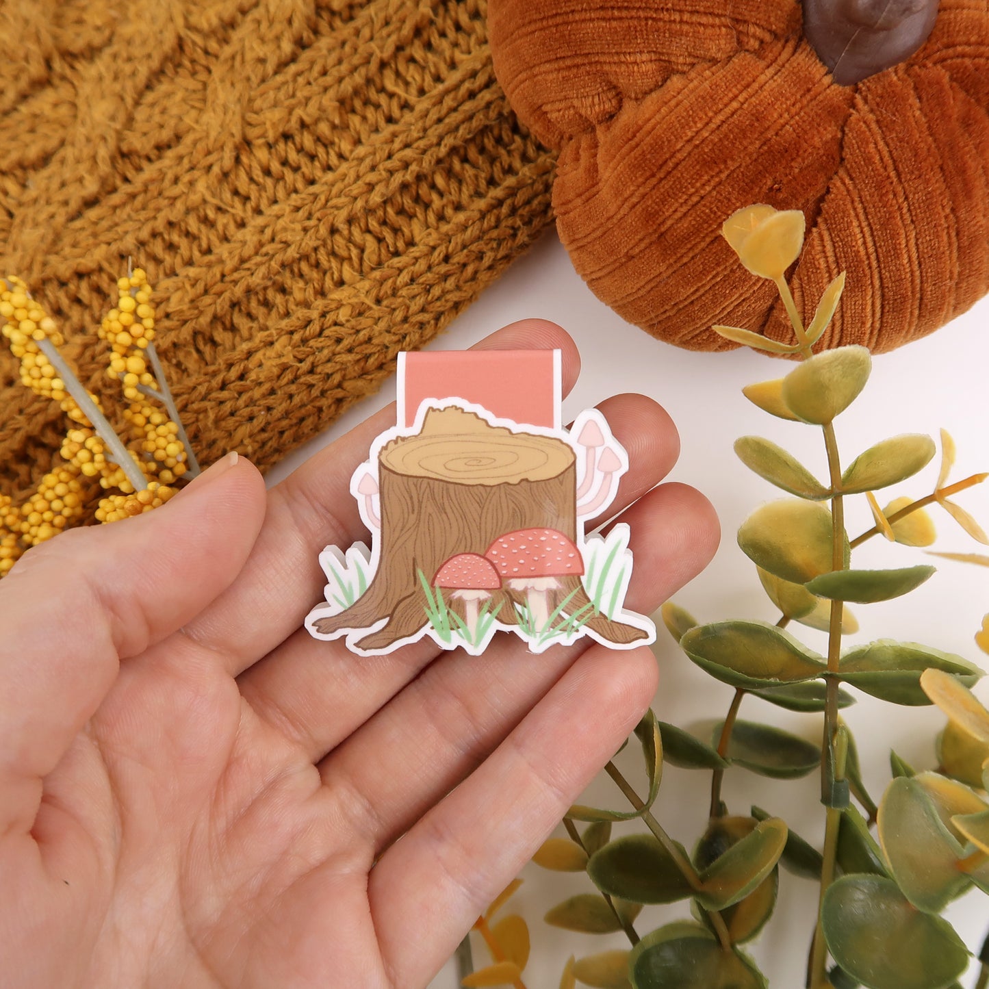 Mushroom Stump - Magnetic Bookmark