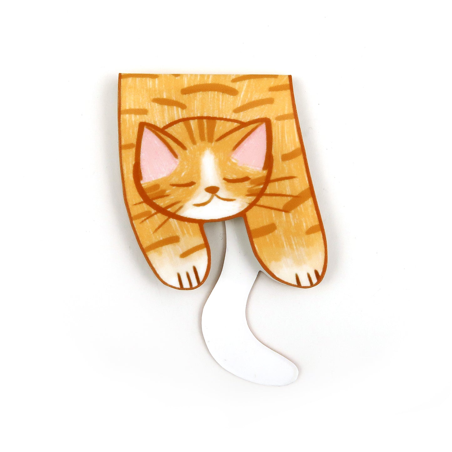 Orange Tabby Foldover - Magnetic Bookmark