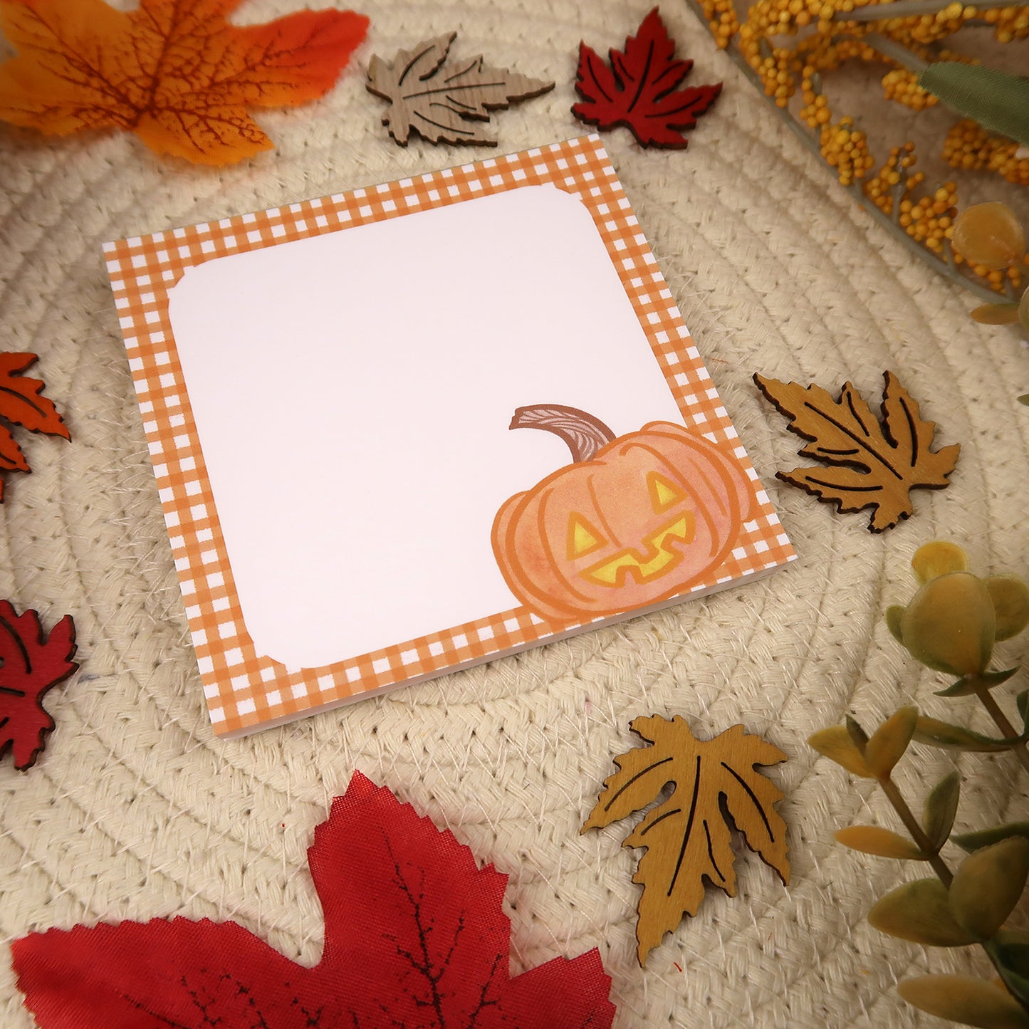 Jack O'Lantern Pumpkin Notepad - Stationery