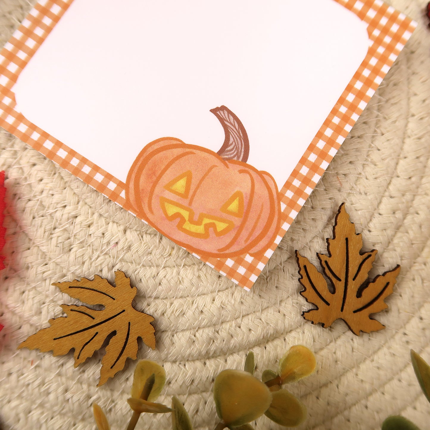 Jack O'Lantern Pumpkin Notepad - Stationery