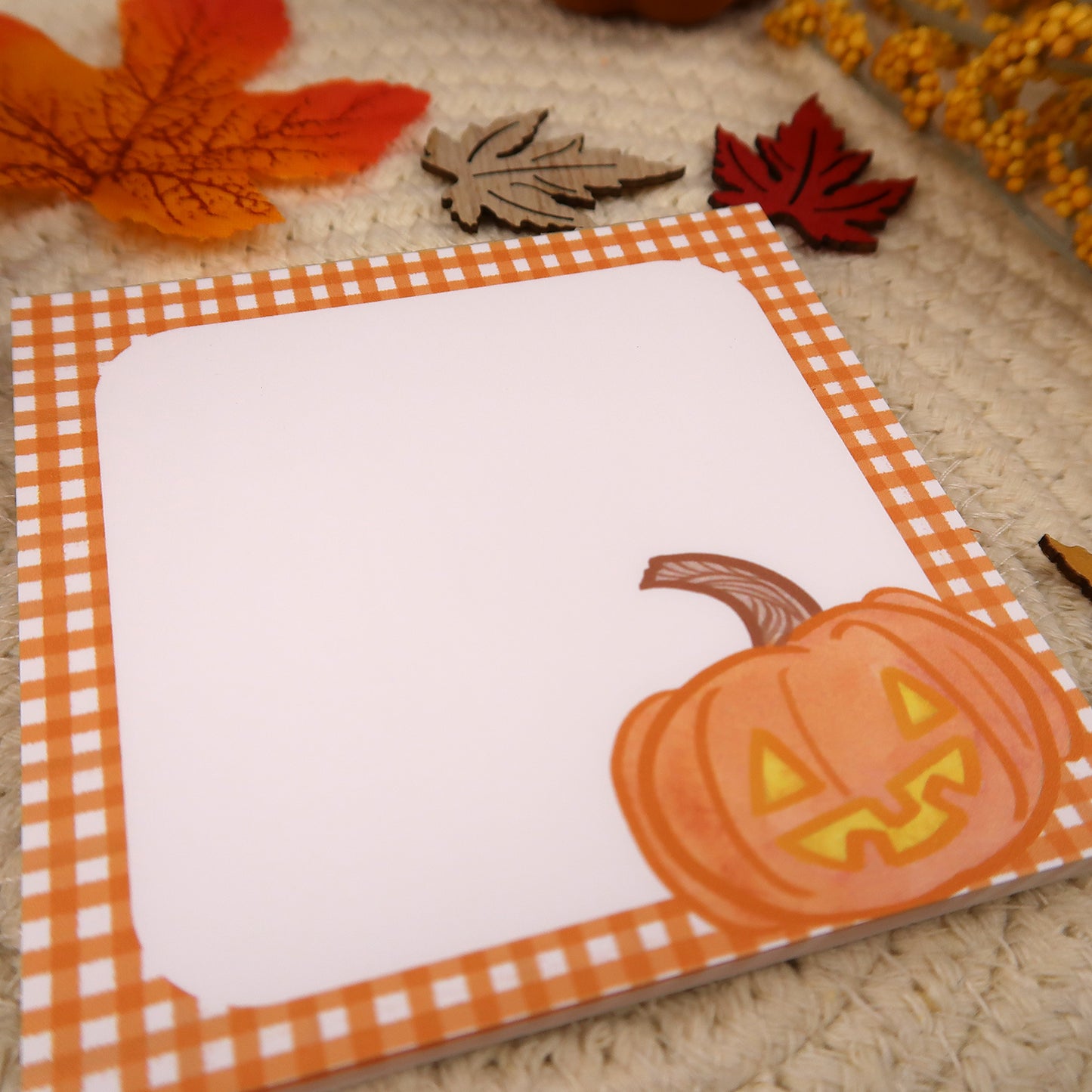Jack O'Lantern Pumpkin Notepad - Stationery