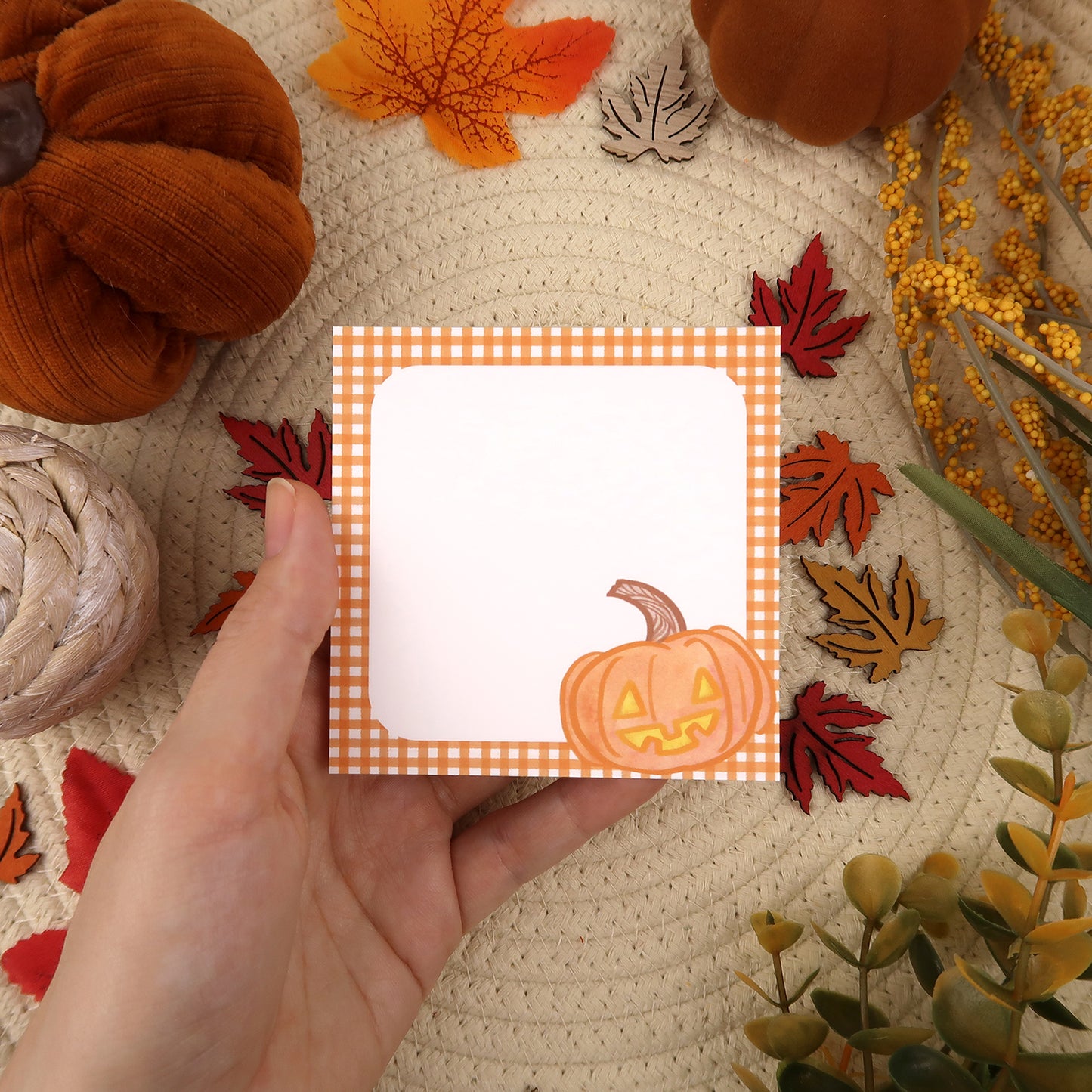 Jack O'Lantern Pumpkin Notepad - Stationery
