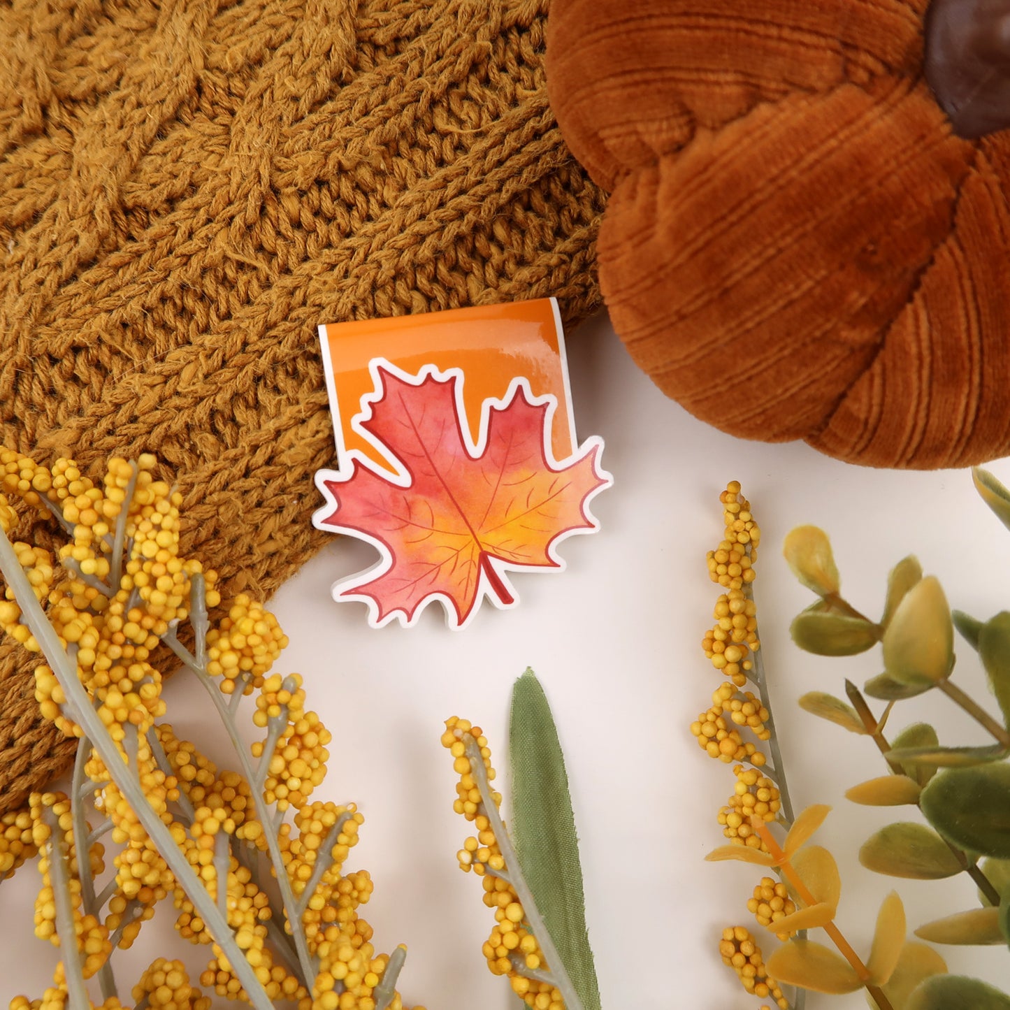 Red Maple Leaf - Magnetic Bookmark