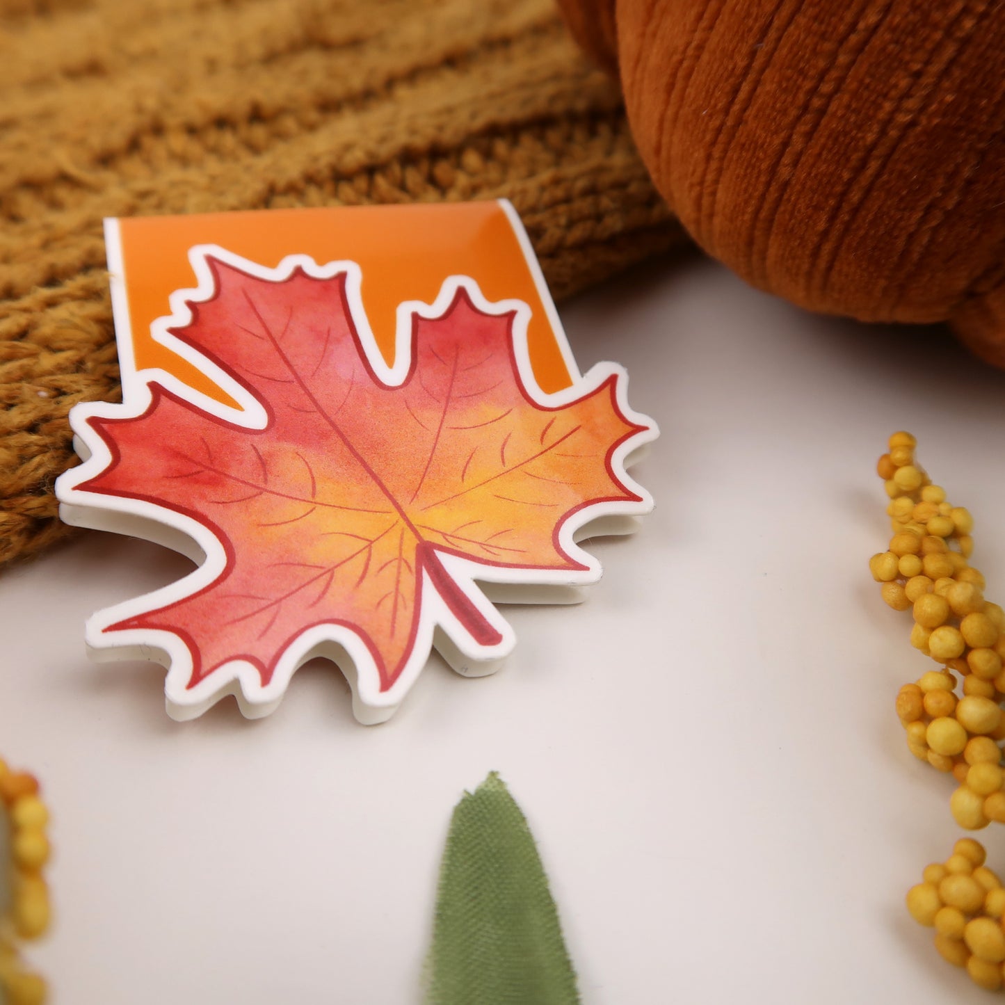 Red Maple Leaf - Magnetic Bookmark
