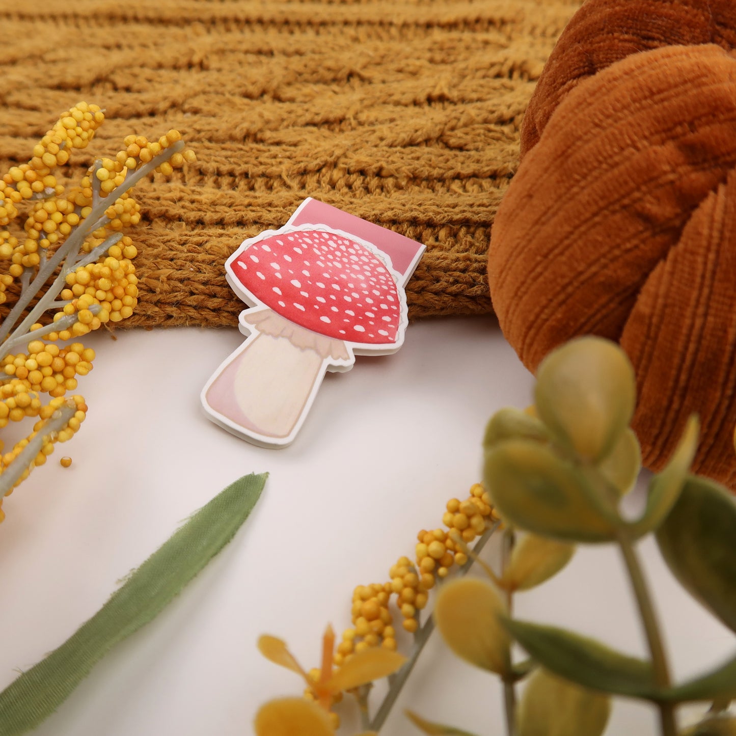 Red Toadstool Mushroom - Magnetic Bookmark