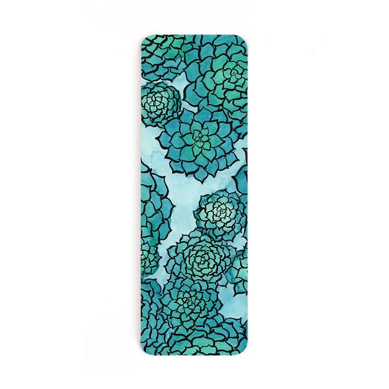 belle blue succulent Blue Succulents Botanical Bookmark – Loretta Belle Art