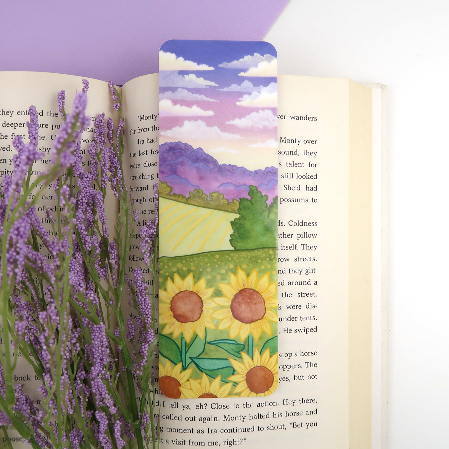 Sunflower Field Bookmark