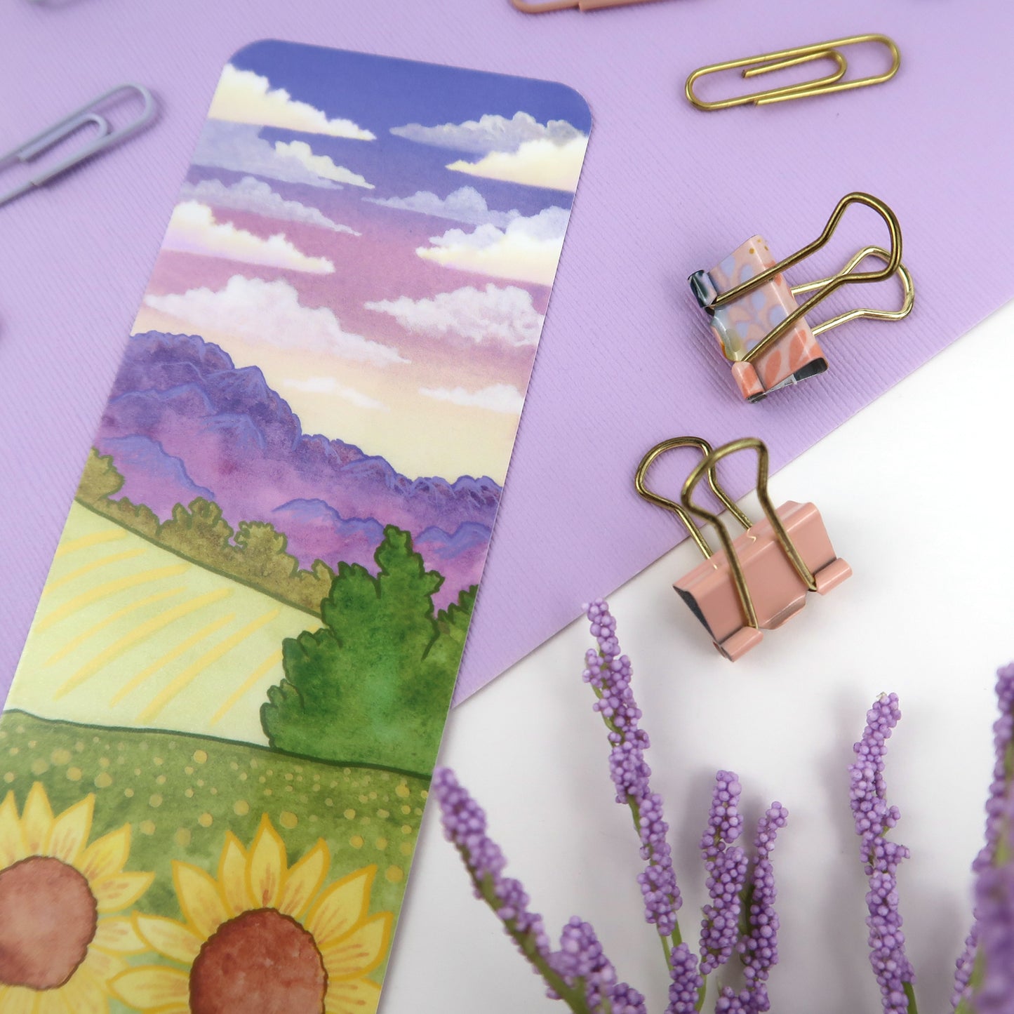 Sunflower Field Bookmark