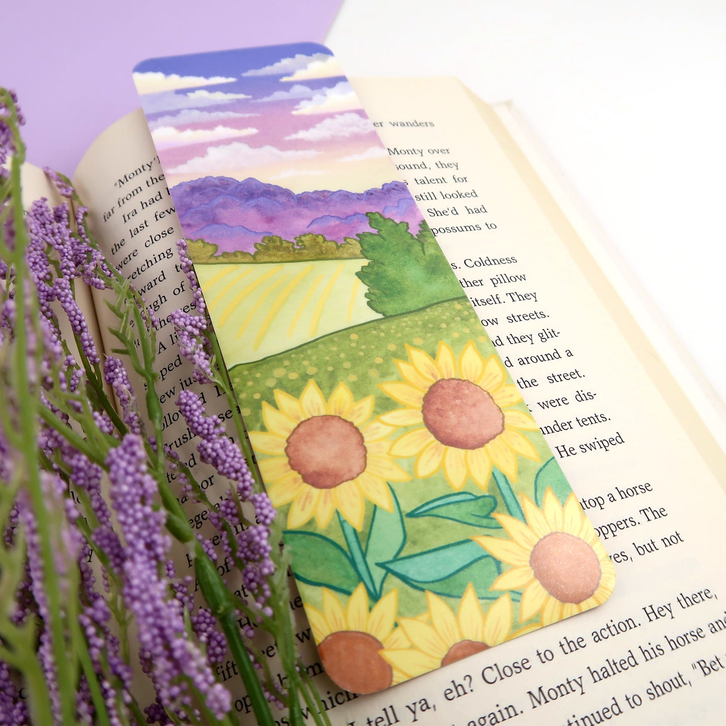 Sunflower Field Bookmark