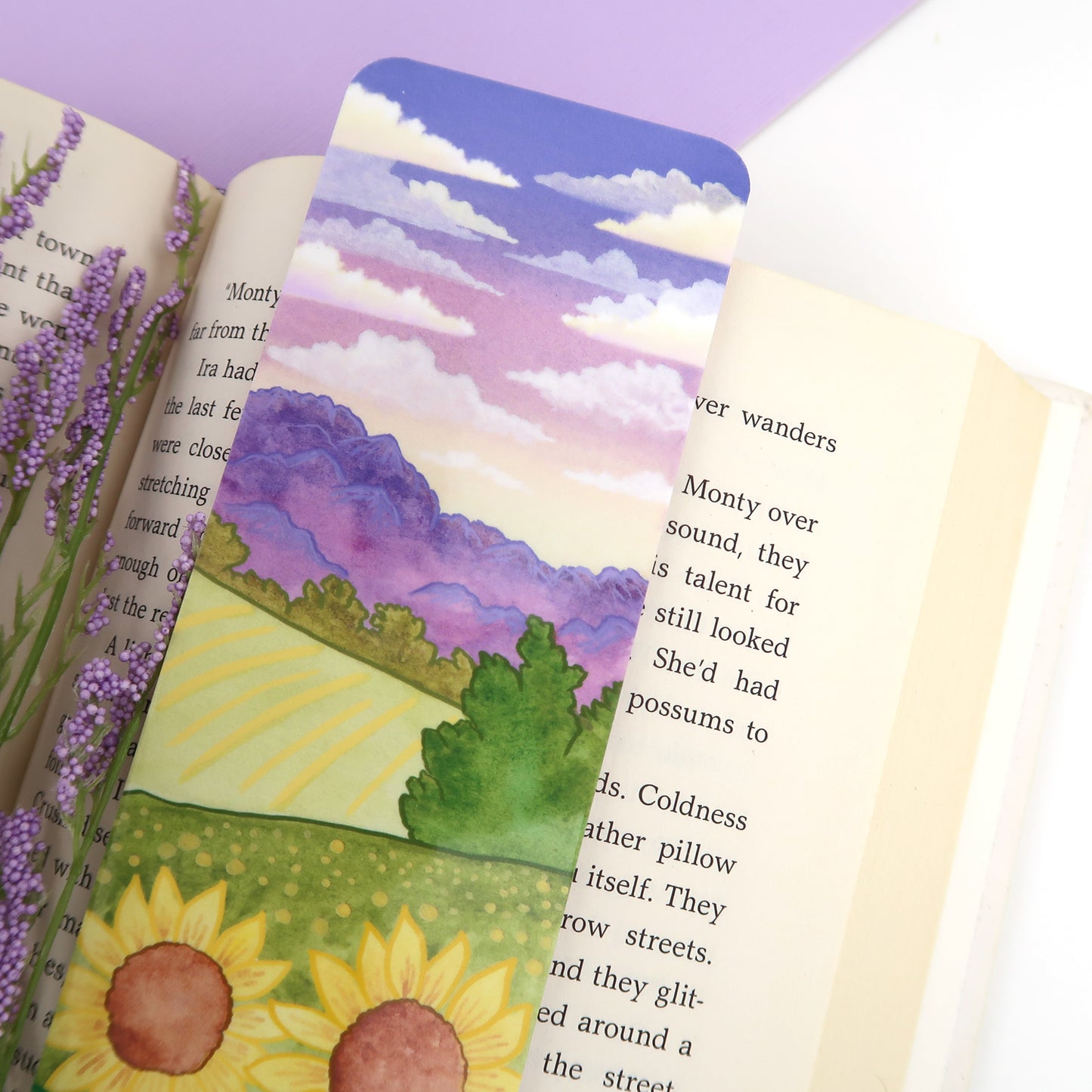 Sunflower Field Bookmark