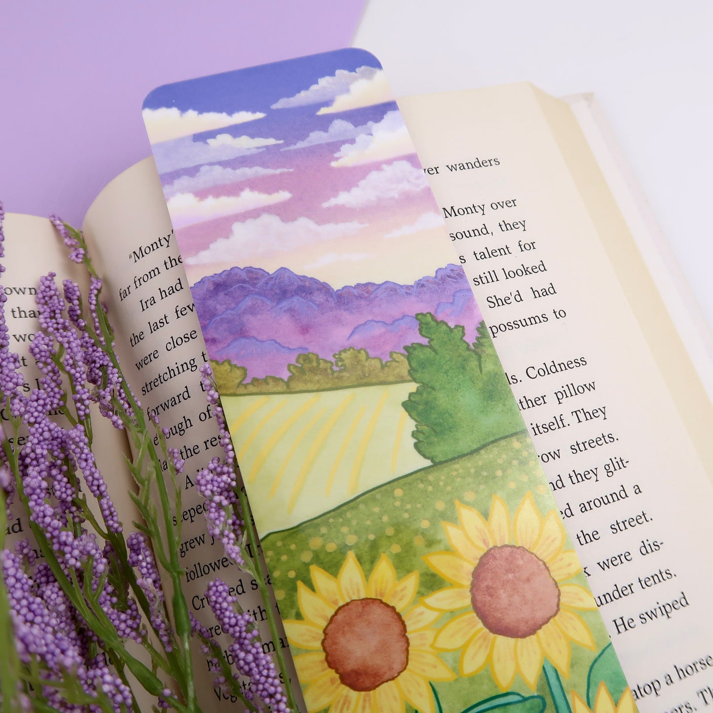 Sunflower Field Bookmark