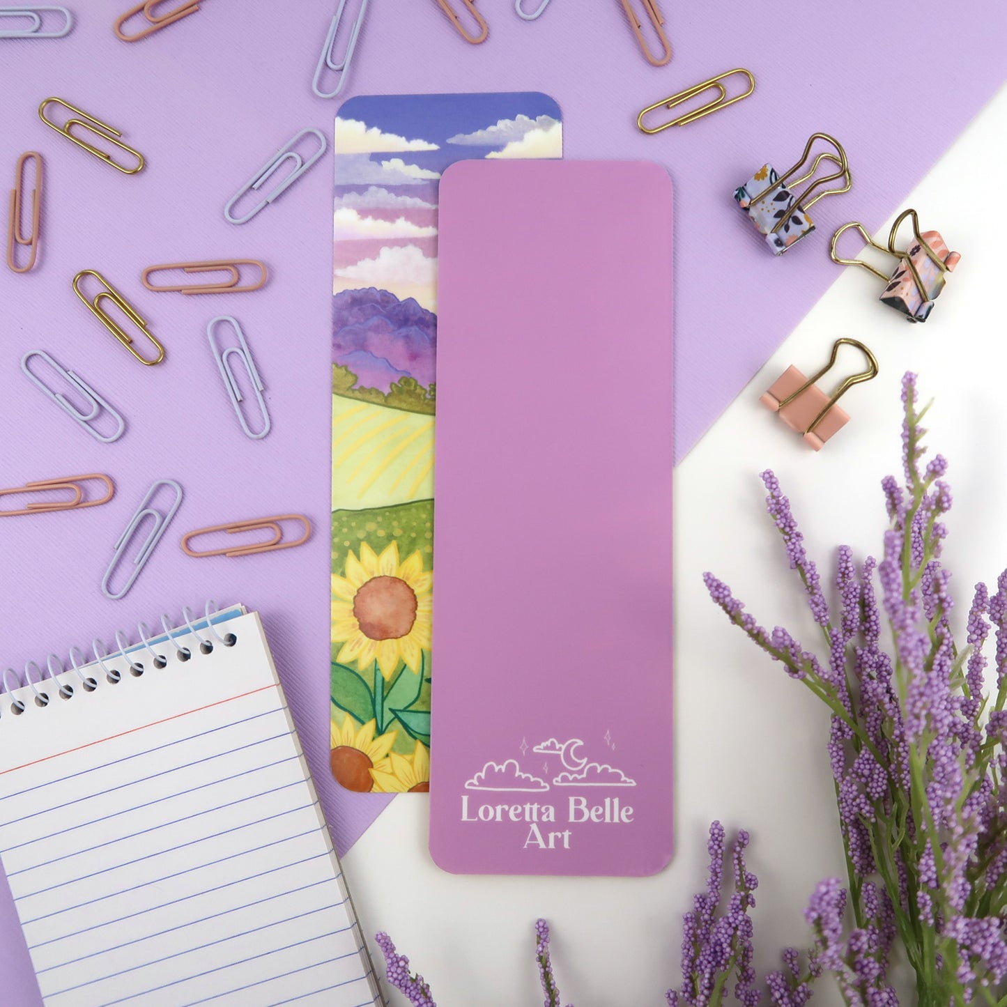 Sunflower Field Bookmark