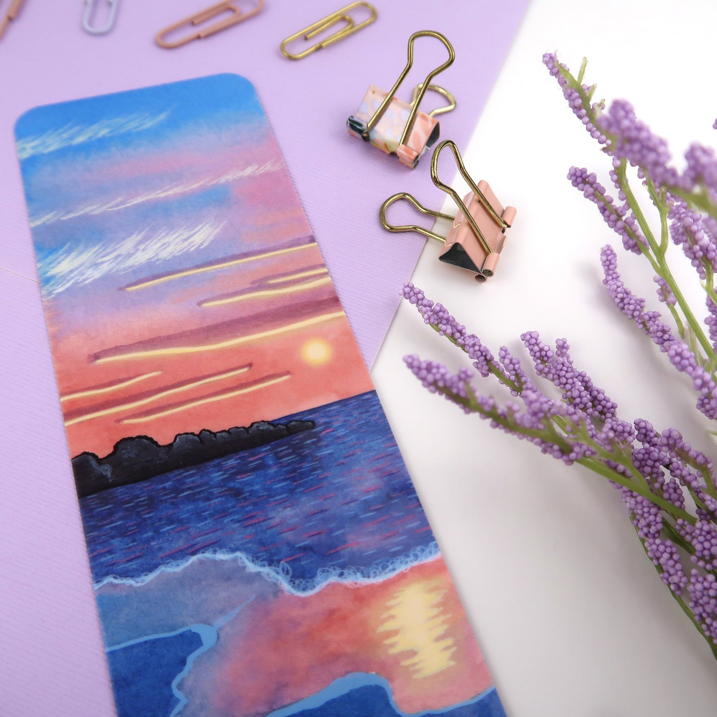 Jetty Sunset Beachy Bookmark