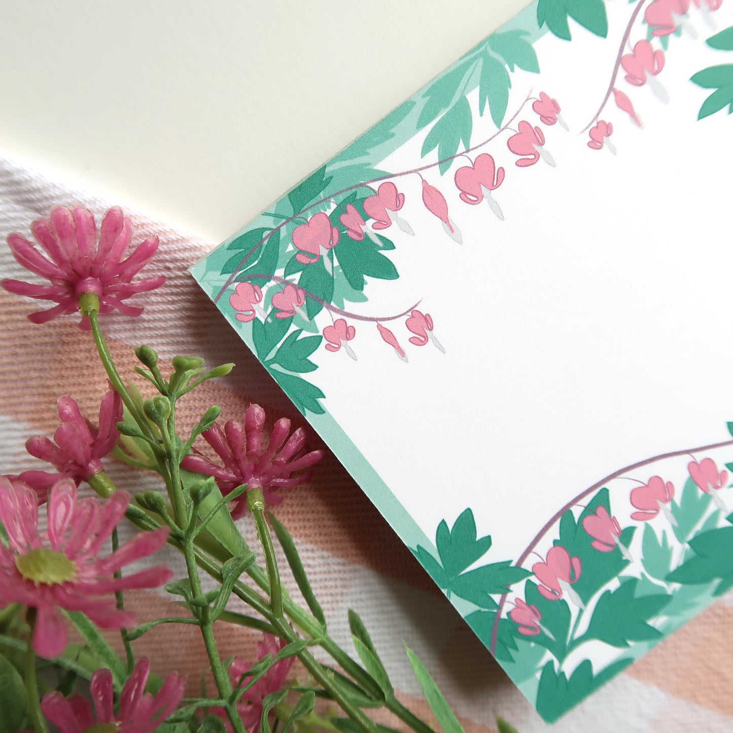 Bleeding Hearts Square Notepad - Stationery