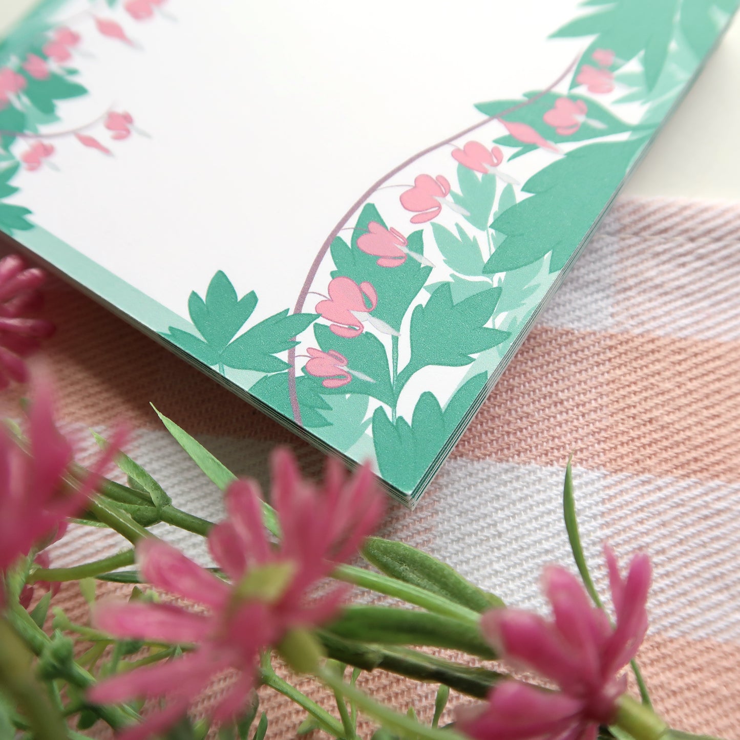 Bleeding Hearts Square Notepad - Stationery