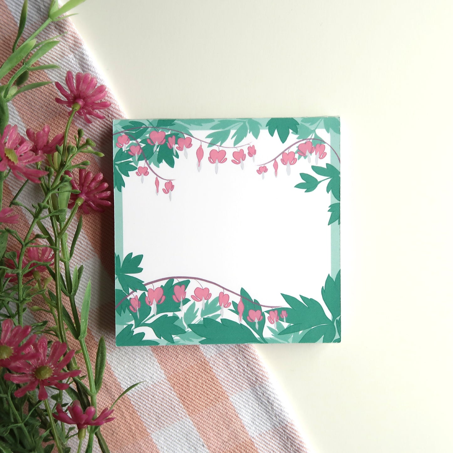 Bleeding Hearts Square Notepad - Stationery