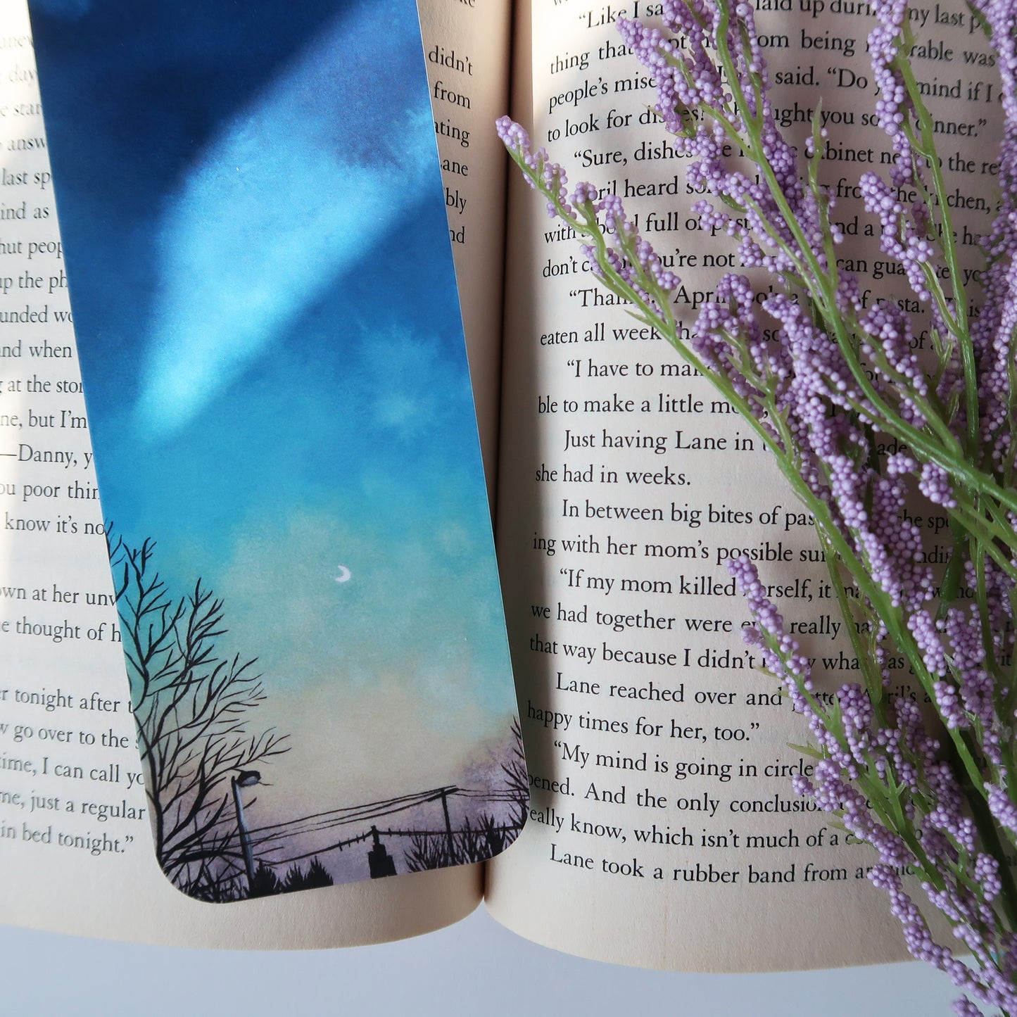 Blue Dusk Sky Bookmark