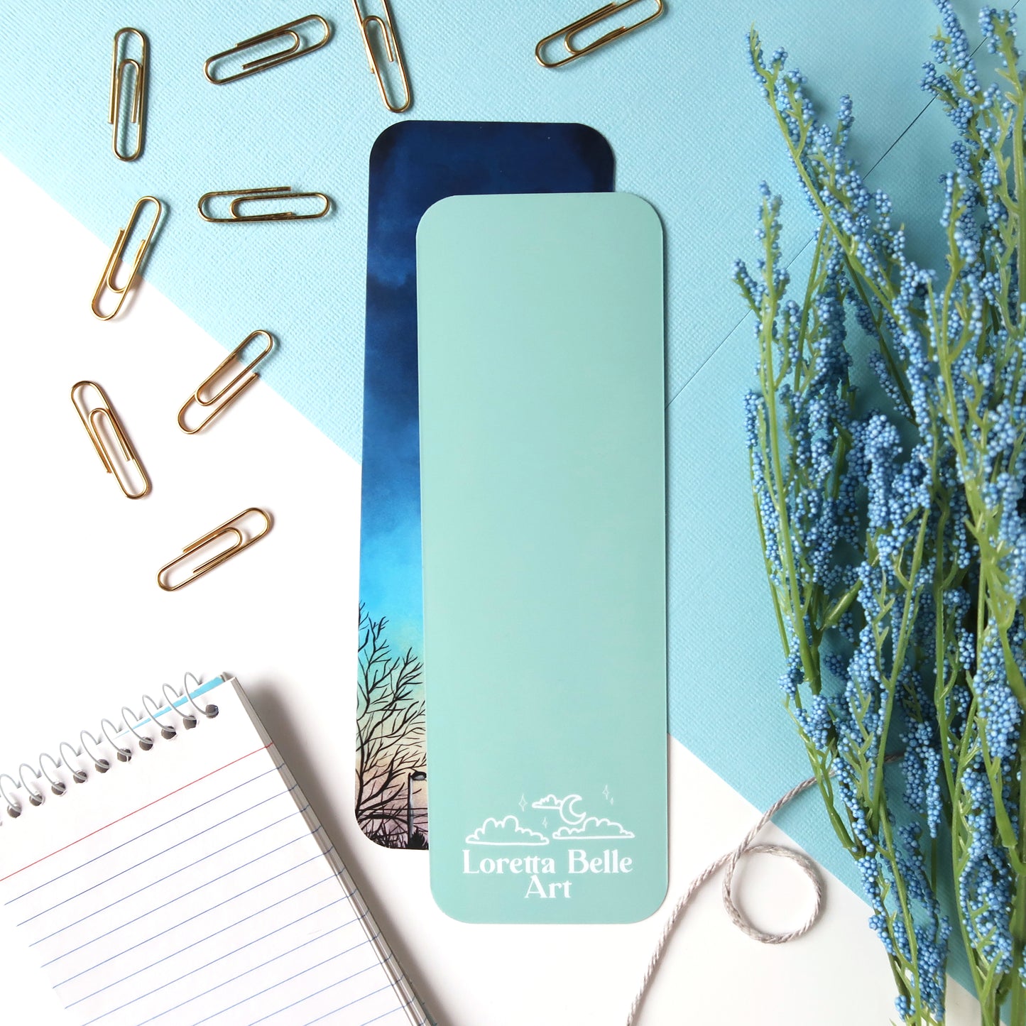 Blue Dusk Sky Bookmark