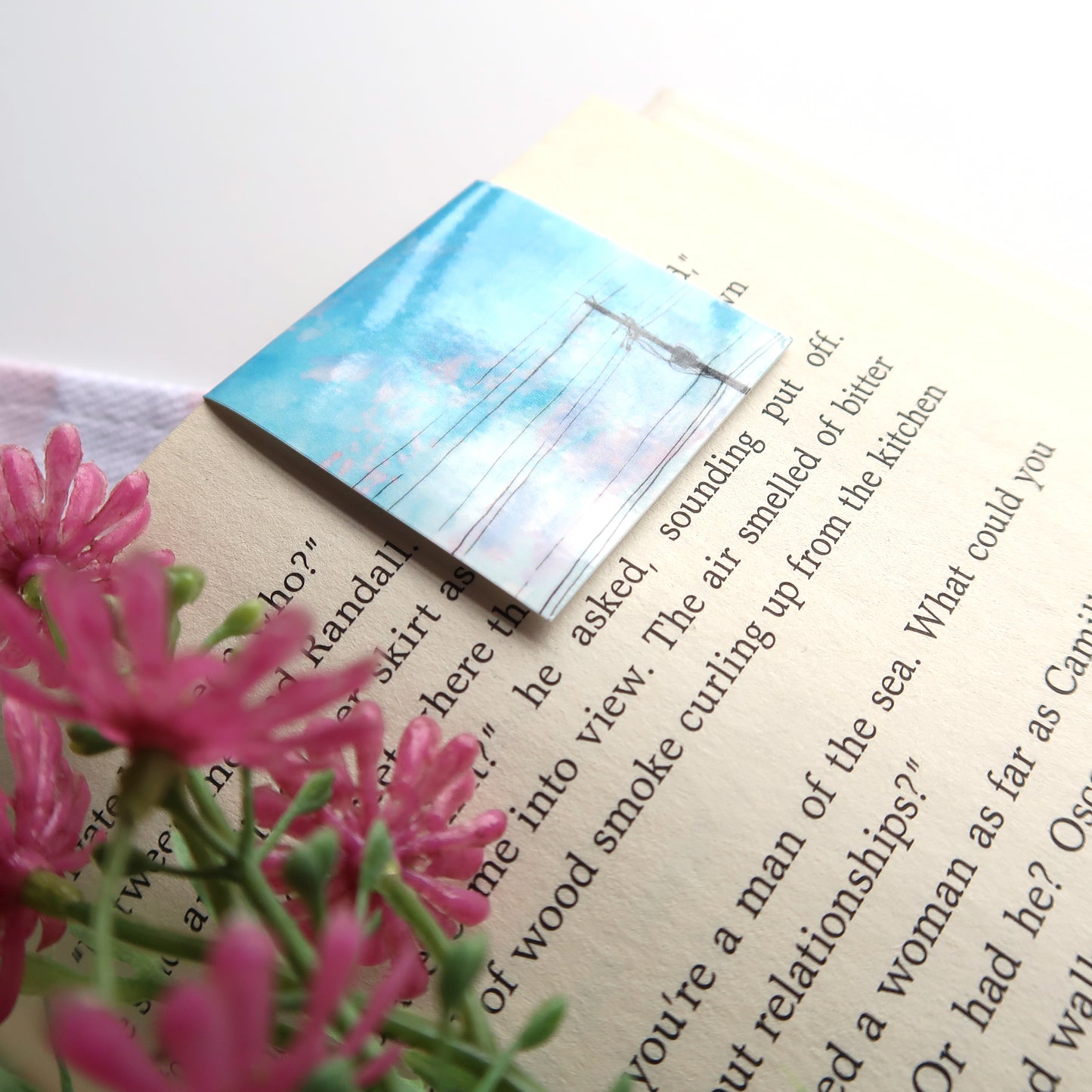 Blue Skies and Powerlines - Magnetic Bookmark