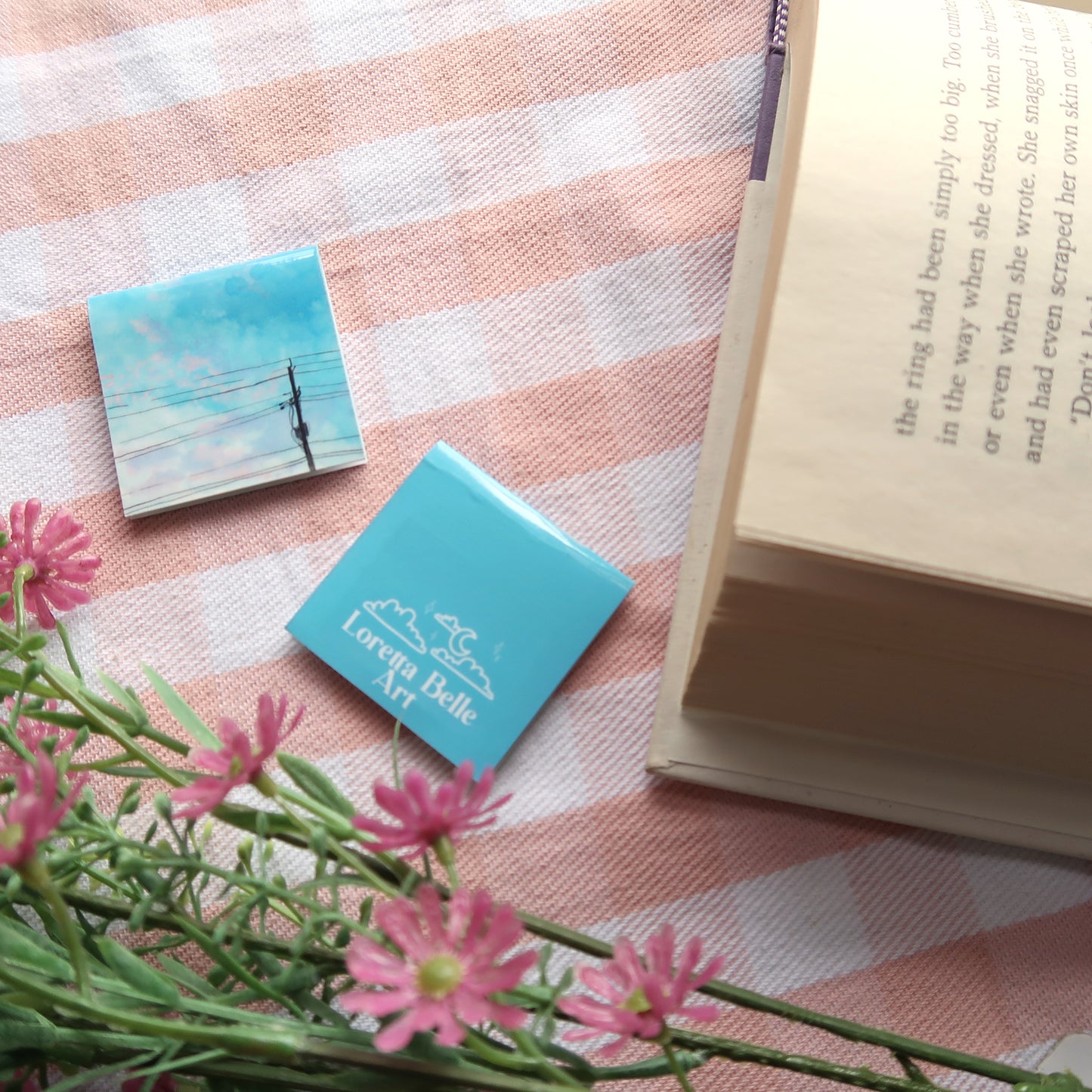 Blue Skies and Powerlines - Magnetic Bookmark