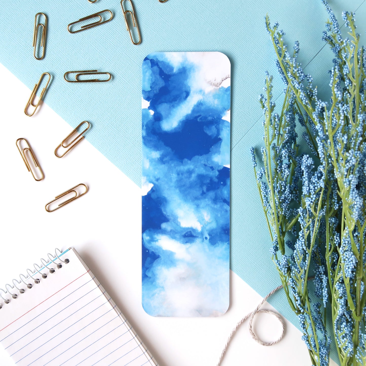 Cloudy Blue Sky Bookmark