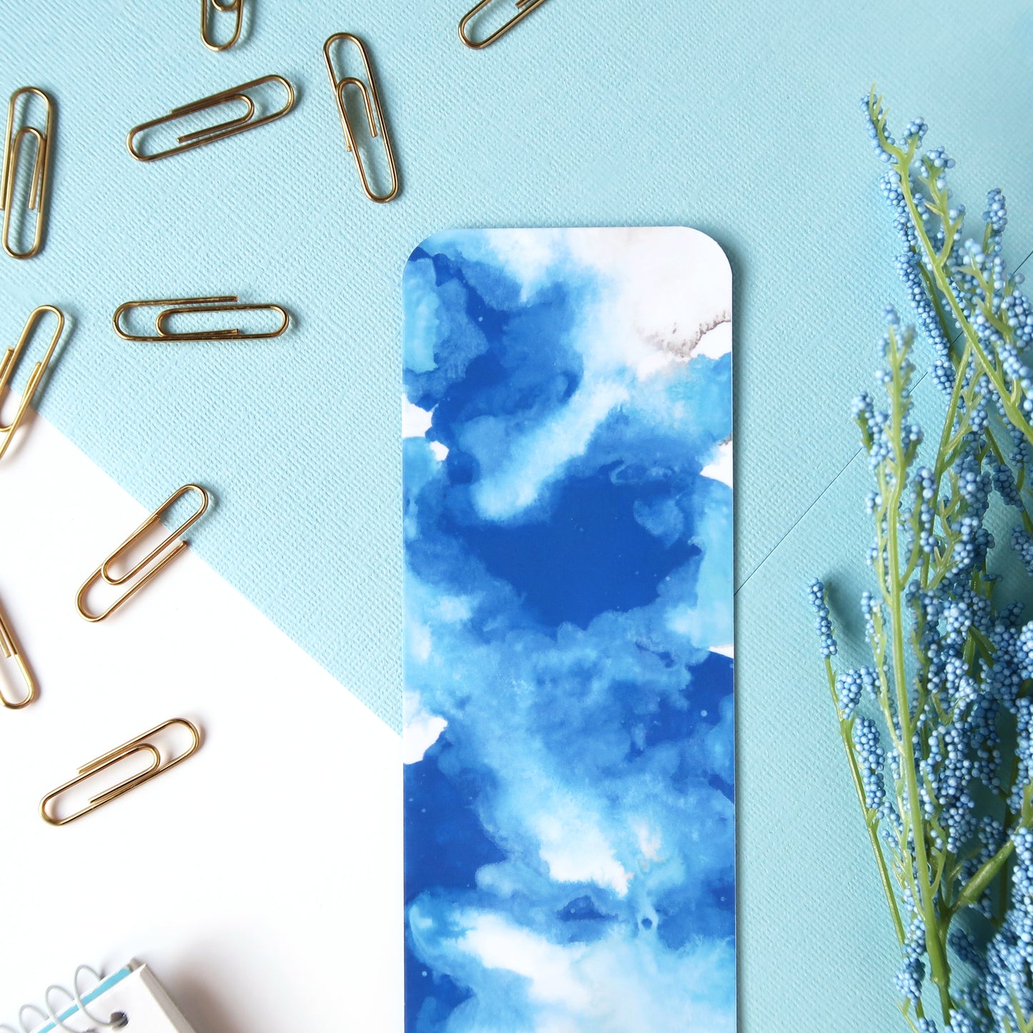 Cloudy Blue Sky Bookmark
