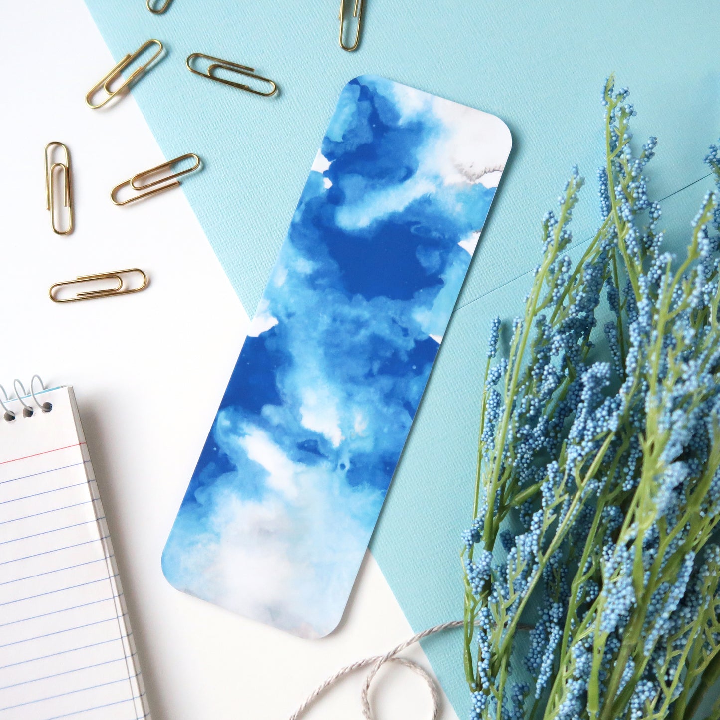 Cloudy Blue Sky Bookmark
