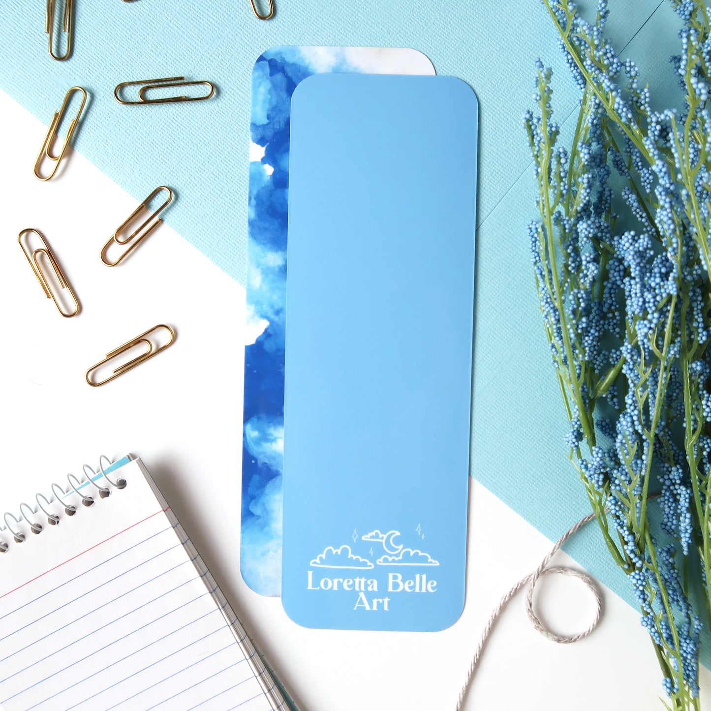 Cloudy Blue Sky Bookmark