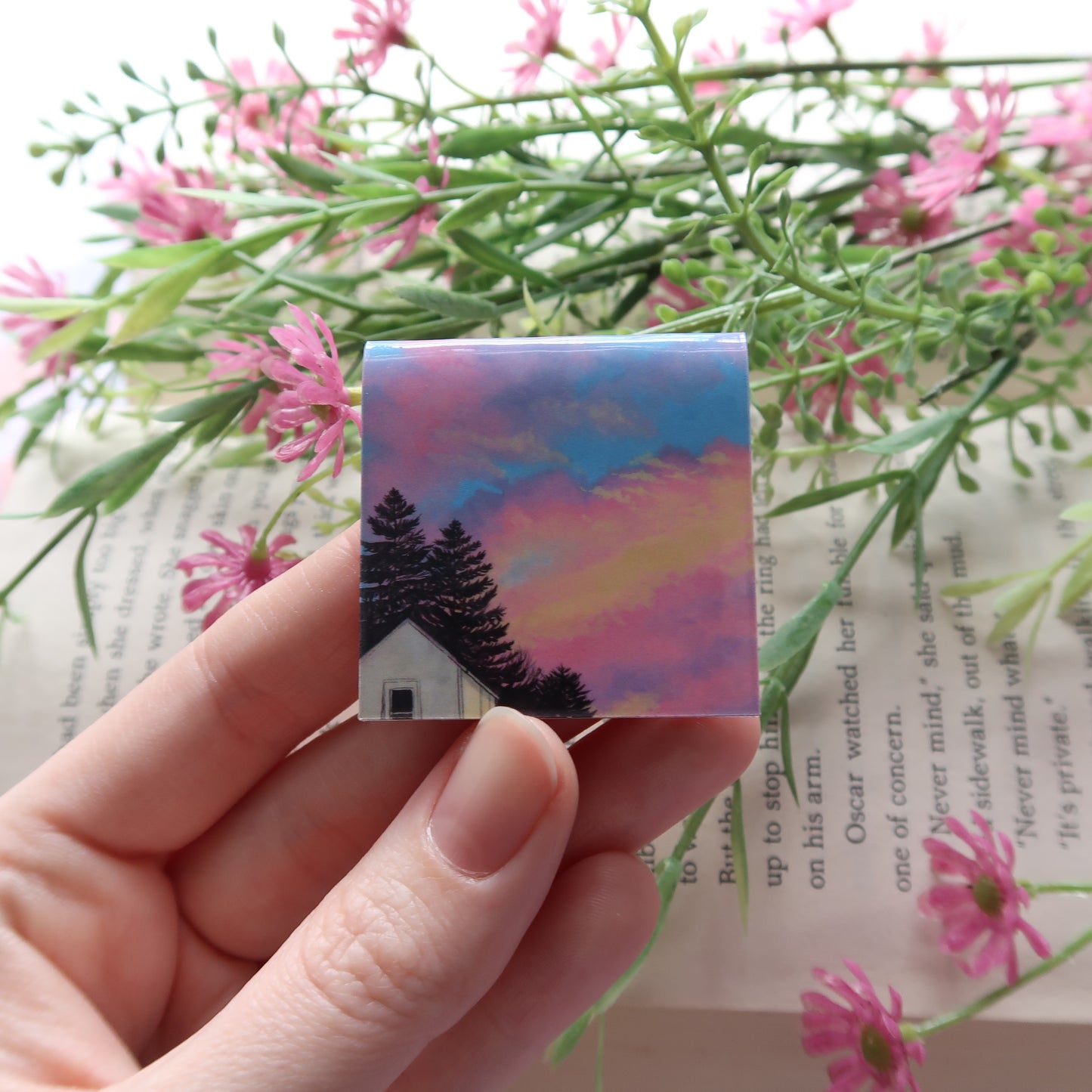 Bright Colorful Susnet Sky - Magnetic Bookmark