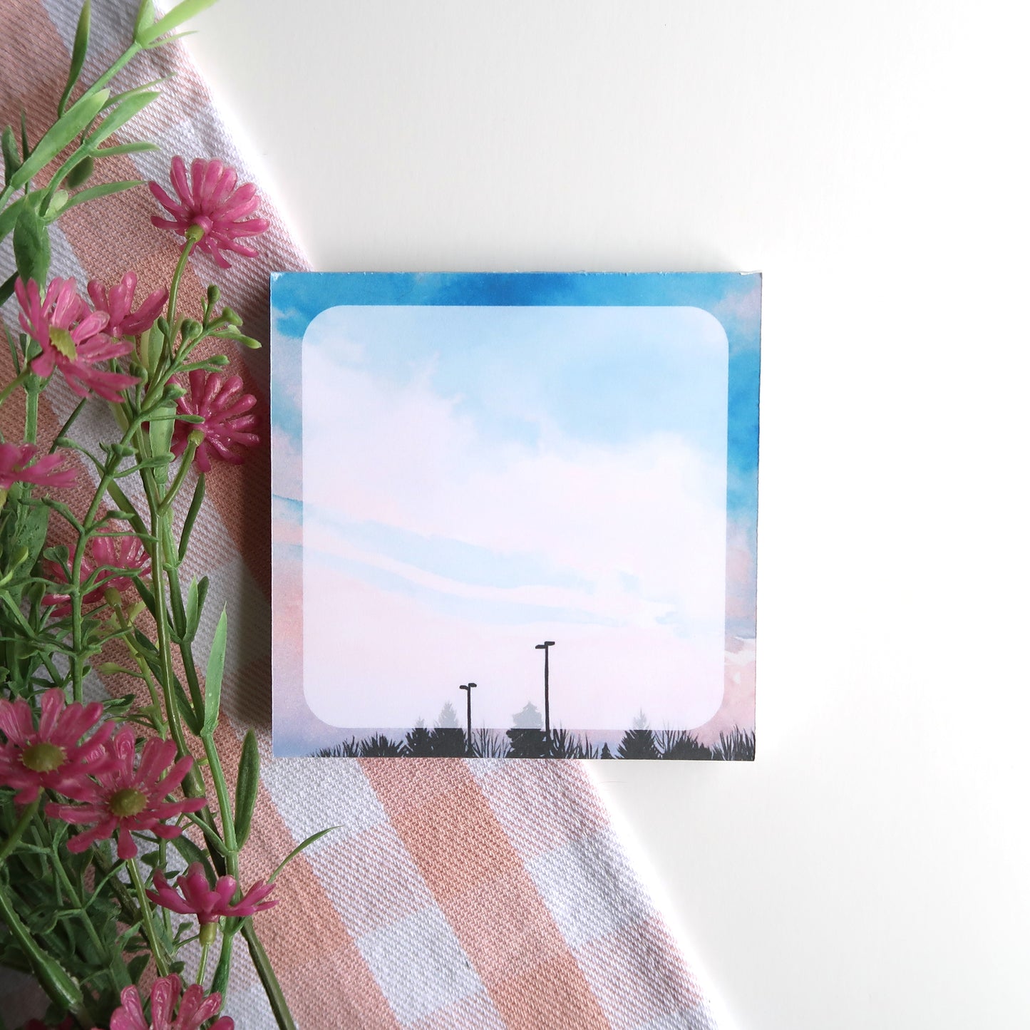Cotton Candy Sky Square Memopad - Stationery