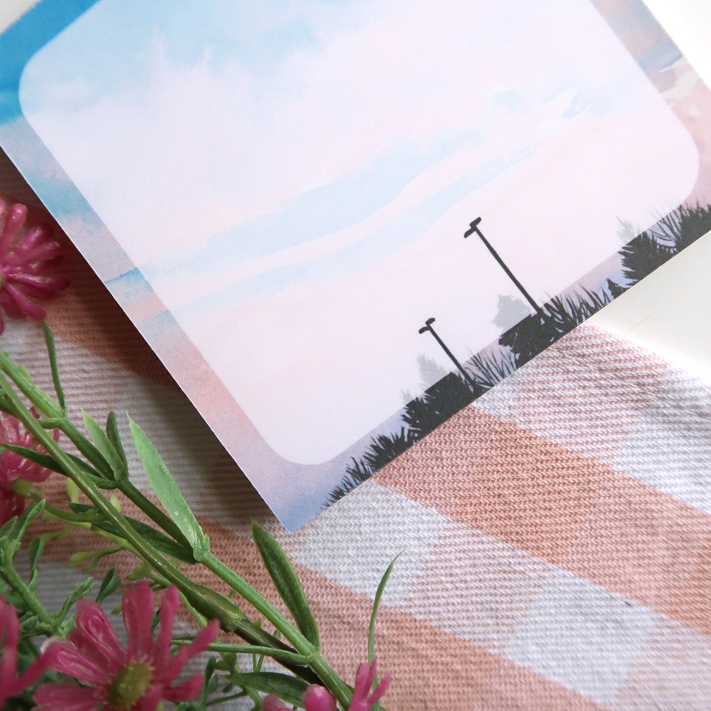 Cotton Candy Sky Square Memopad - Stationery