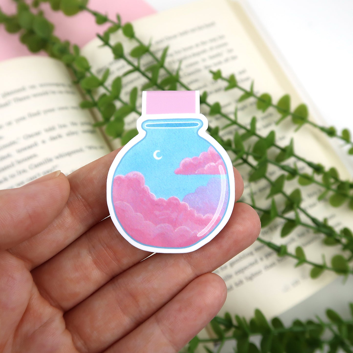 Cotton Candy Sky Jar - Magnetic Bookmark