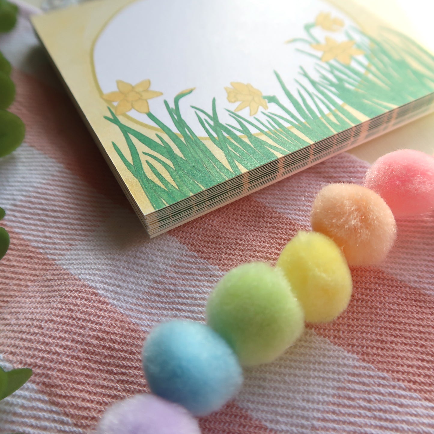 Daffodils Square Notepad - Stationery