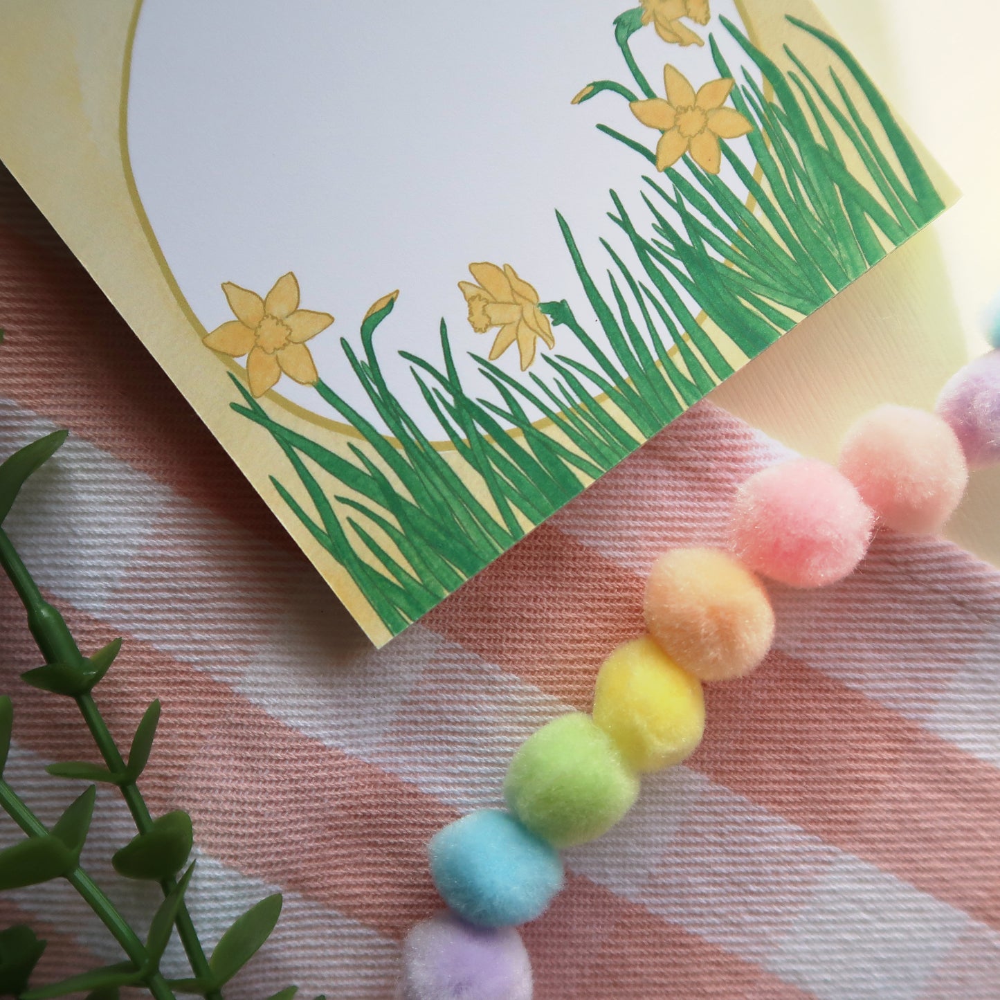 Daffodils Square Notepad - Stationery