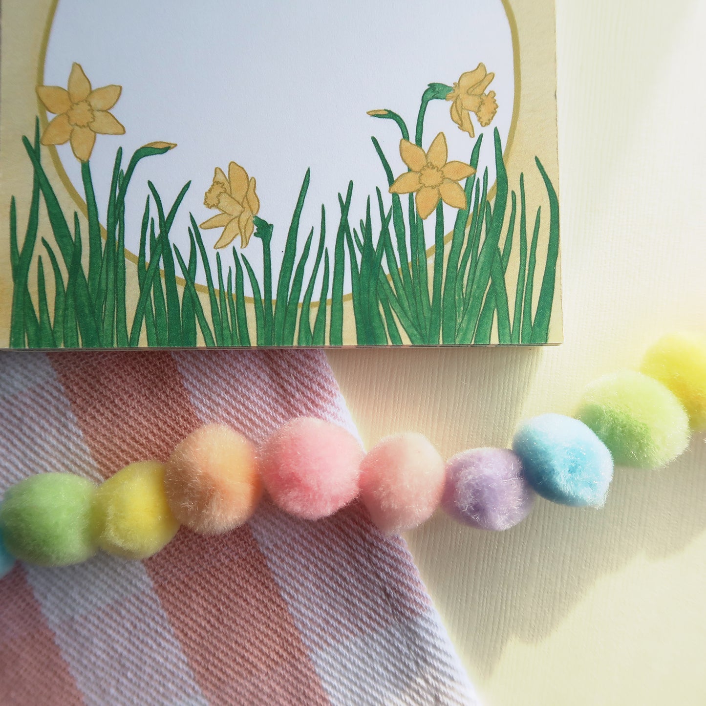 Daffodils Square Notepad - Stationery