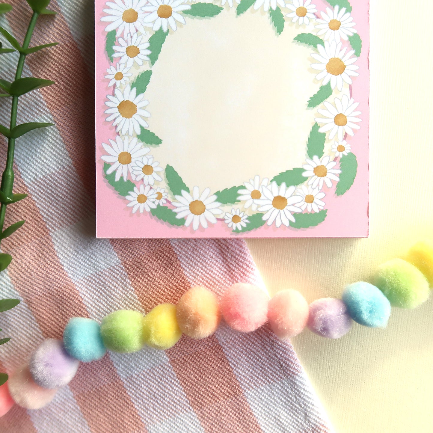 Daisy Ring Square Notepad - Stationery