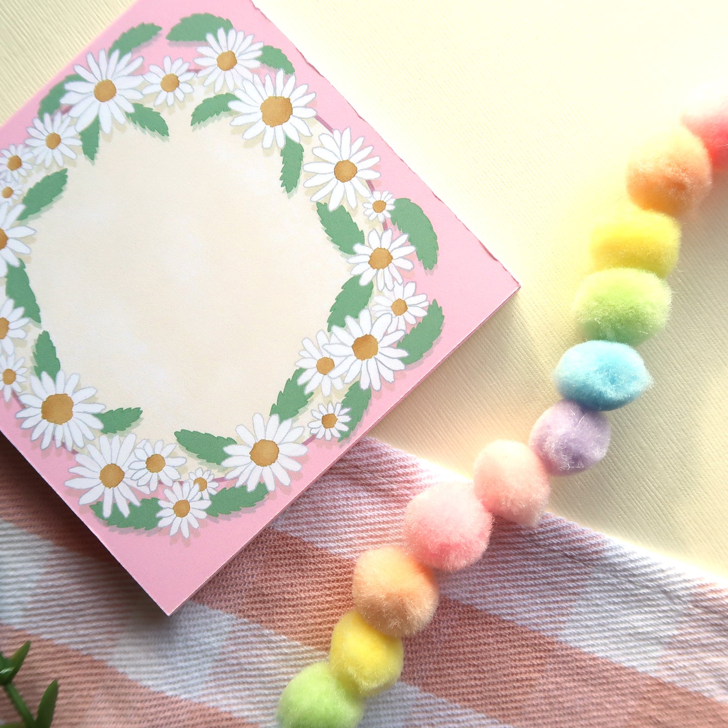 Daisy Ring Square Notepad - Stationery